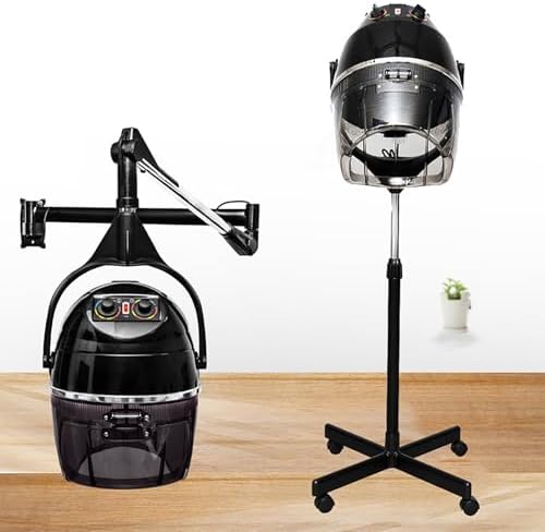 Black,Standing,Hair Conditioning Color Processor Adjustable Stand Up Bonnet Hair Dryer with Rolling Wheels for Home Salon Spa Beauty Equipment - Image 4