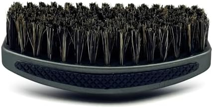 360 Wave Brush, Curved MEDIUM Mixed Boar Bristle, STEEL GATLING, Waterproof - Image 2
