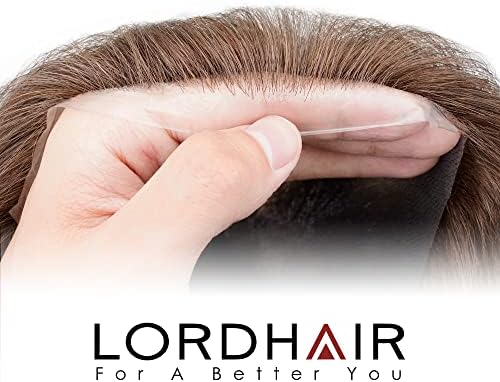 Lordhair Mens Hair System, 8x10 inch, 0.08mm Thin Skin Base, #5 - Image 4