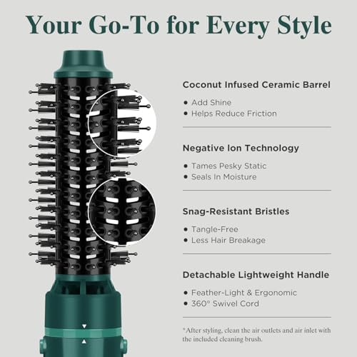 Aima Beauty Blow Dryer Brush Set, 4-in-1 Round Brush Blow Dryer and Styler - Image 6