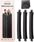 Classic Heatless Curls Overnight Rods No Heat Hair Curlers to Sleep Jumbo Foam Large Hair Rollers for Medium Long Hair Blowout Look, Heatless Flexible Curling Rod Set with Satin Wrap for Sleeping by RIFFIN