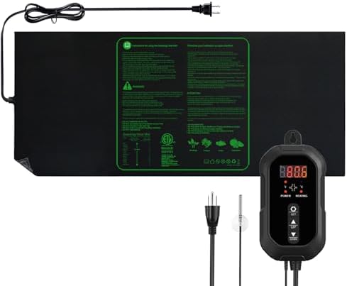 48"x20" Durable Seedling Heat Mat with Thermostat Controller by Unknown