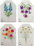 48Pcs Plantable Seed Paper Tags with Wildflower Seeds 4 Floral Designs 12 Each Thank You Tags for Birthdays, Weddings, Baby Shower, Bridal Shower, Teacher, Wrapping Tags, Party Favors by SeedBloom