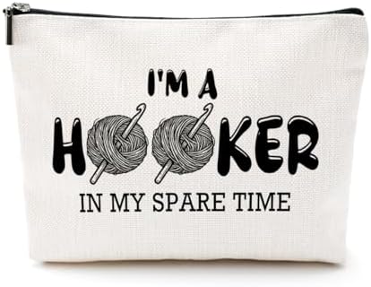 Funny Crochet Gifts for Crocheters Lovers Funny Crochet Makeup Bag by Unknown