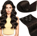 LaaVoo Hair Extensions Clip Ins, Double Weft, 18 Inch by LaaVoo