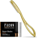 Facón Hair Razors for Cutting Hair - Professional Hair Styling Razor Kit with 11 Replacement Blades, Stainless Steel Hair Cutting Tool for Salon & Home, Premium Hair Thinning Texturizing Faether Razor by Fac%C3%B3n