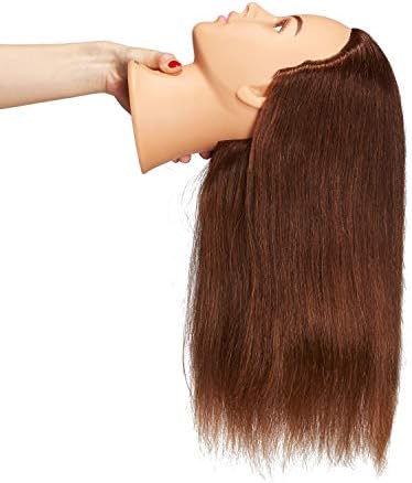 Hairingrid Mannequin Head 20"-22" 100% Human Hair Training Manikin Head - Image 4