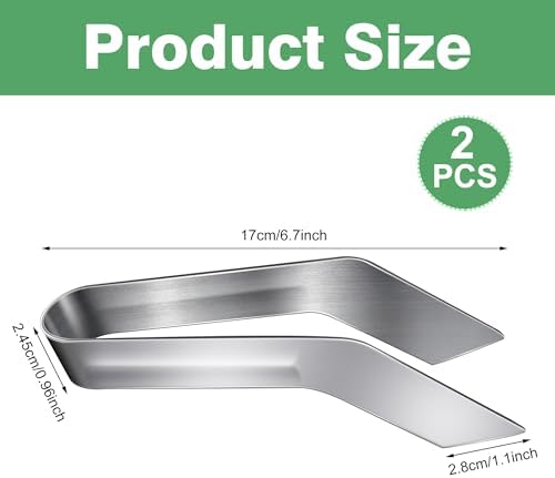 2 Pcs Seedling Transplant Tongs- 6.7 Inch Stainless Steel Gardening Plants Transplant Tongs- Seedling Remove Transplant Pliers for Reducing Root Damage - Image 2