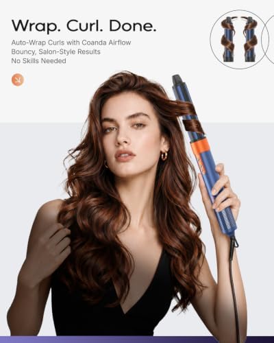 7MAGIC 6 in 1 Multi Hair Styler & High-Speed Hair Dryer Brush Blue - Image 4