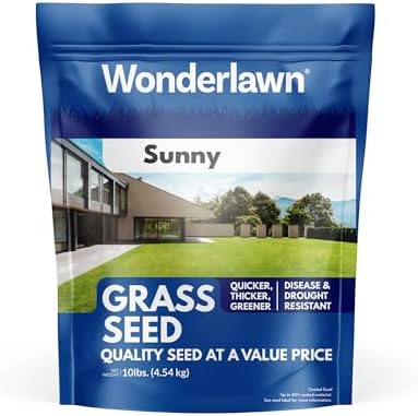 Barenbrug Wonderlawn Sunny Grass Seed Mix for Lawn Care and Landscaping, 10 lbs. Bag by Barenbrug