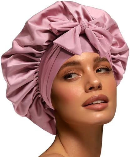Silk Bonnet for Sleeping Women Satin Cap Reduce Frizz & Hair Breakage by Unknown