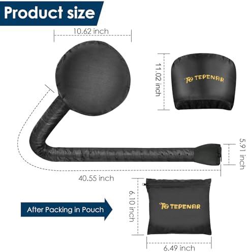 TEPENAR Hair Dryer Bonnet - Upgraded Extra Large Soft Adjustable Hooded Cap for Fast Hair Styling and Care - Image 6