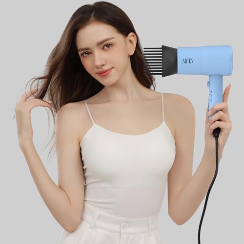 AINA Hair Dryer with Diffuser,Comb Full-Featured Blow Dryer 110V(Blue) - Image 6