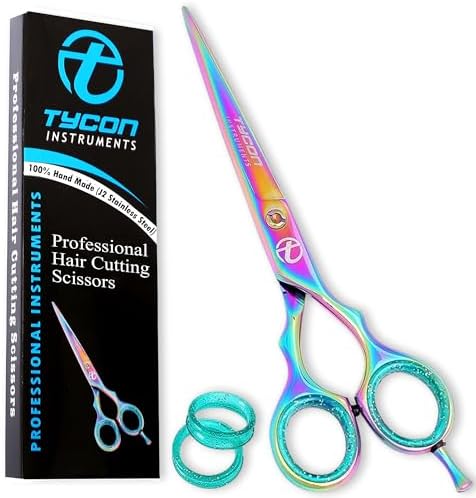 Tycon Hair Cutting Scissors Professional 6.5" – Japanese Stainless Steel, 2.7" Razor Edge Blade Barber Scissors – Ergonomic design - Precision Hair Scissors for Smooth Cutting - Salon & Personal Use by Tycon+Instruments