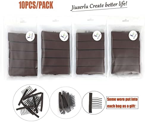 Adjustable Elastic Bands Straps For Wigs (Brown/10pcs) - Image 3