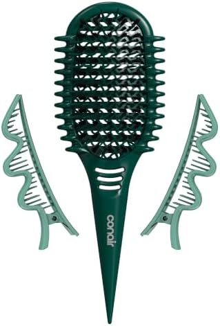 Conair Curl Defining Brush Set, Long, Loose Curly Hair Detangler, 3-Piece by conair