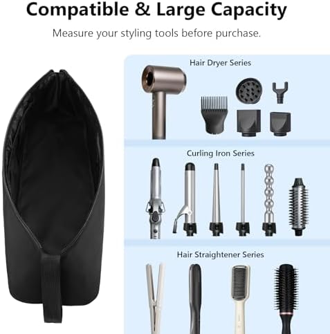 MOKURA Hair Tools Travel Bag with Heat Resistant Mat Fits flat irons - Image 5