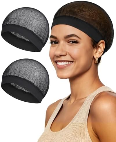 Black Hair Net with Wide Elastic Band, Fine Mesh - Comfortable Hairnets for Sleeping, Non-Binding Wide Edge, Small Holes Prevent Hair Loss, Tubi Hair Wrap for Women, Fits All Head Types - Image 6
