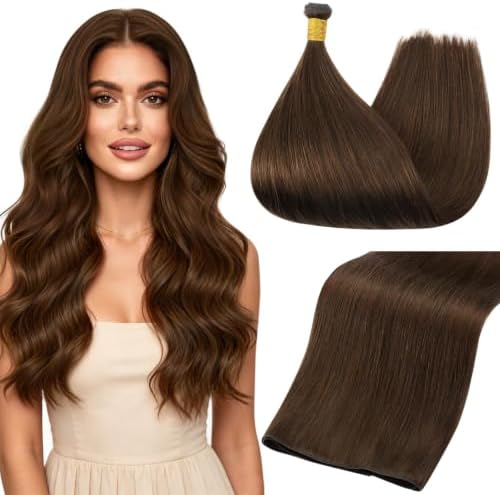 Full Shine Genius Weft Hair Extensions Human Hair 18 Inch 80G by FullShine