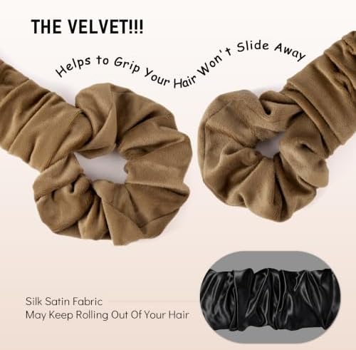 Velvet Heatless Curling Scrunchie Overnight Curls Hair Curler - Image 6