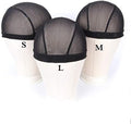 ZQIAN BEAUTY Small Mesh Dome Caps For Wigs 6 Pcs Stretch Breathable Mesh Dome Wig Cap Spandex Black Wig Caps For Making Wigs (6 Pcs, Black, S) by ZQIANBEAUTY