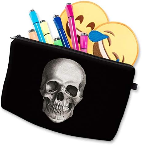 Deanfun Cosmetic Bag for Women, Skull 3D Printed Black Cool Makeup Bags Waterproof Travel Storage Toiletry Bag Accessories Gifts(hzb-42) - Image 5