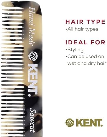 Kent 20T TW Handmade Folding Pocket Comb for Men, Fine Tooth Hair Comb Straightener for Everyday Grooming Styling Hair, Beard or Mustache, Use Dry or with Balms, Saw Cut Hand Polished, Made in England - Image 6