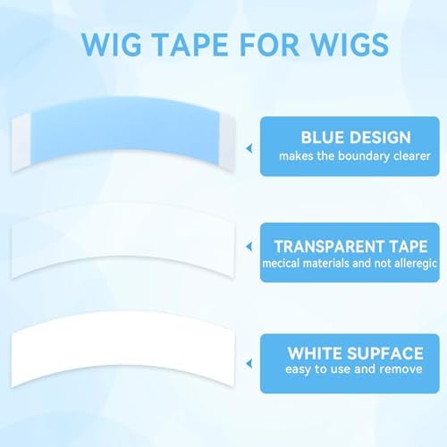 60Pcs Wig Tape Double Sided Ultra Hold, Lace Front Tape for Wigs - Image 4