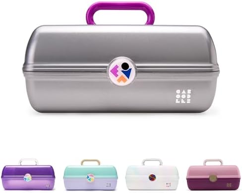 Caboodles Twilight Disco - On-The-go Girl Costmetic Organizer Make-up & Accessory Carry Case, Silver Shimmer by Caboodles