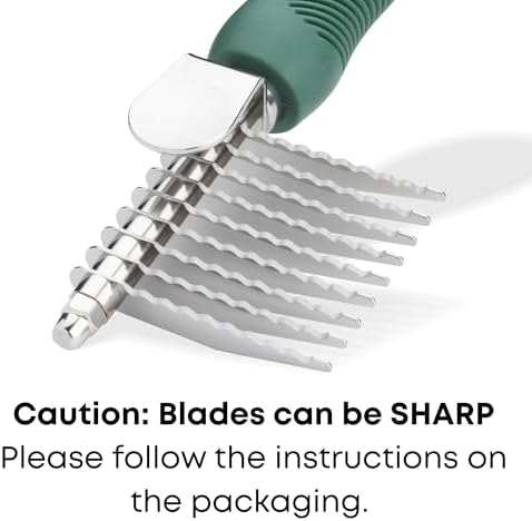 Dematting Comb for Dogs - Serrated Mat Remover for Curly Coats - Image 7