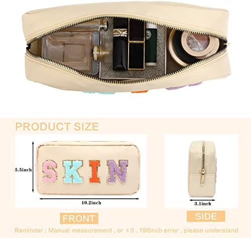 DYSHAYEN Small Cosmetic Bag, Beige Skin - Image 4