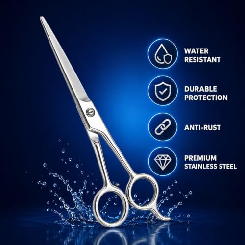 UM Supplies Scissors 7.5 | Premium Barber Shears For Hair Cutting | Multiple Purpose Cutting Scissors | Haircut Scissors For Salon I Women | Mens | kids I Pets - Image 4