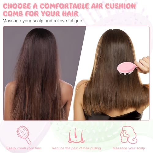 HOFASON Bridesmaid Gift Bachelorette Party Favors,16 PCS Mini Wet Hair Brush Travel for Stocking Stuffers, Teen Girls Gift, Small Hair Brush for Pockets, Women Girl Detangling Travel Mini Brush - Image 3