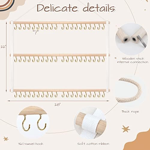 POVETIRE Headband Holder Bows Organizer for Girls Large Storage Capacity - Image 3