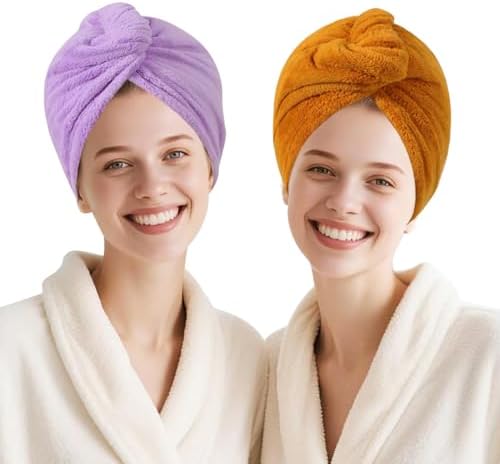 Microfiber Hair Drying Towel Wrap,Hair Turbans Towel for Wet Hair by Unknown