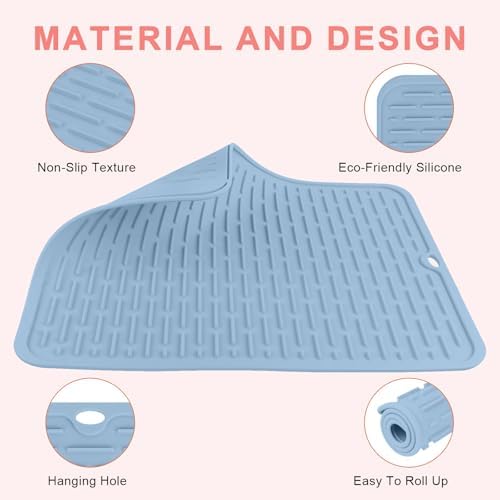 AMIJEAL Oversize Silicone Heat Resistant Mat for Hair Tools(14.2" x 11") - Image 4