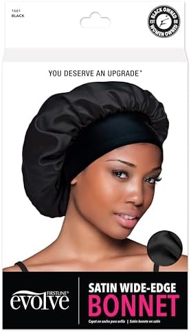 Evolve Evolve Satin Wide Edge Bonnet Black - Image 2