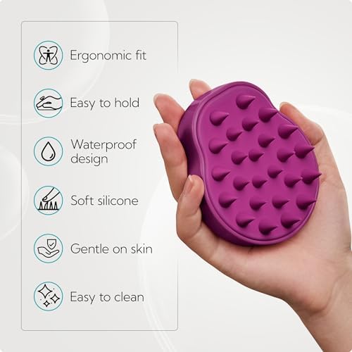 HEETA 2-Pack Large Scalp Massager Scrubber Shampoo Brush for Hair Growth - Image 4