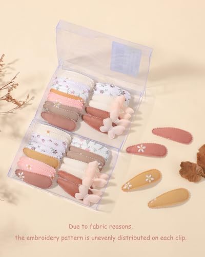 doboi Toddler Hair Clips for Girls Baby Barrettes-20PCS Butterfly Floral - Image 4