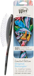 Wet Brush Original Detangler Hair Brush, Flexible Bristles Gently Detangle All Hair Types, Works on Wet or Dry Strands, Ergonomic Handle, Reduces Breakage, Limited Edition, Tropical Oasis Purple Grove by WetBrush