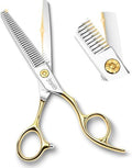 Professional Hair Thinning Scissors, Texturizing Shears with Razor Sharp Teeth Blades, Premium Stainless Steel for Salon Quality, Men Women Barber Hairdressing & Gift Box by Unknown