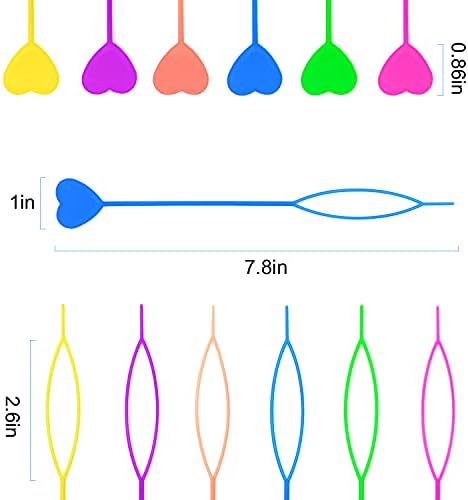 HOYOLS Colorful Quick Hair Beader Tool, 12 Pcs Bead Threaders for Braids - Image 2