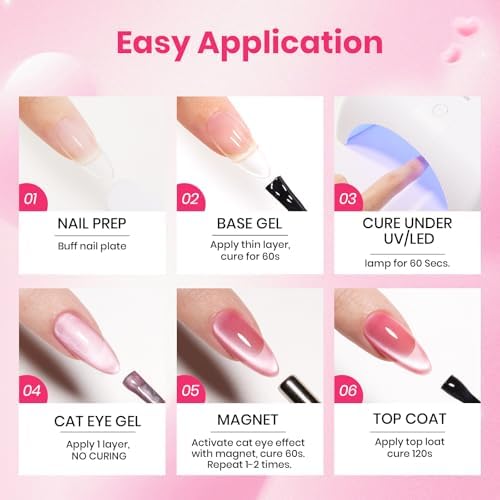 Beetles Pink Gel Polish Set, 25 Colors Red Purple Glitter Love's Prism Soak Off Kit with Base Top Coat& Nail Tools, Salon DIY Manicure Gift for Women - Image 6