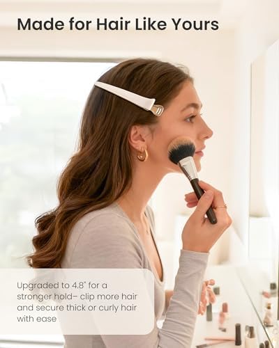 AIMIKE 4.8" Hair Clips for Styling, No-Crease Duckbill Clips, 6-Pack - Image 3