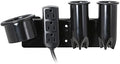 Saloniture Blow Dryer & Hair Iron Holder - Salon Appliance Rack w/ 3 Outlets & Clamp by Saloniture