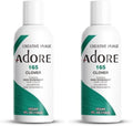 Adore Semi Permanent Hair Color (165 Clover) | Vegan & Cruelty-Free Green Hair Dye | No Ammonia, No Peroxide, No Alcohol | 4 Fl Oz (Pack of 2) by Adore