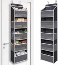 TYMENSH Over the Door Organizer for Bedroom Bathroom Pantry, 5 Shelf Gray by TYMENSH
