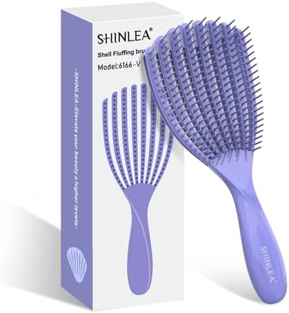 SHINLEA Detangler & Detangling Brush for Curly Hair, Wet Dry Hair Brush by SHINLEA