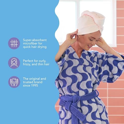 Turbie Twist Microfiber Hair Towel, Tonal (2 Pack) - Image 6