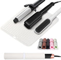 Heat Resistant Mat Large Silicone Hot Hair Tools Mat for Curling Irons Flat Iron Hair Straightener Vanity Mat Portable Hair Styling Tools Hot Pad 14.2"*11" by Quccefods